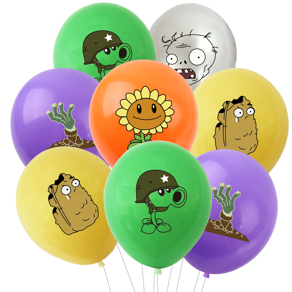 Zombie Party Games - 10 Stück 12 Zoll Pflanzen VS