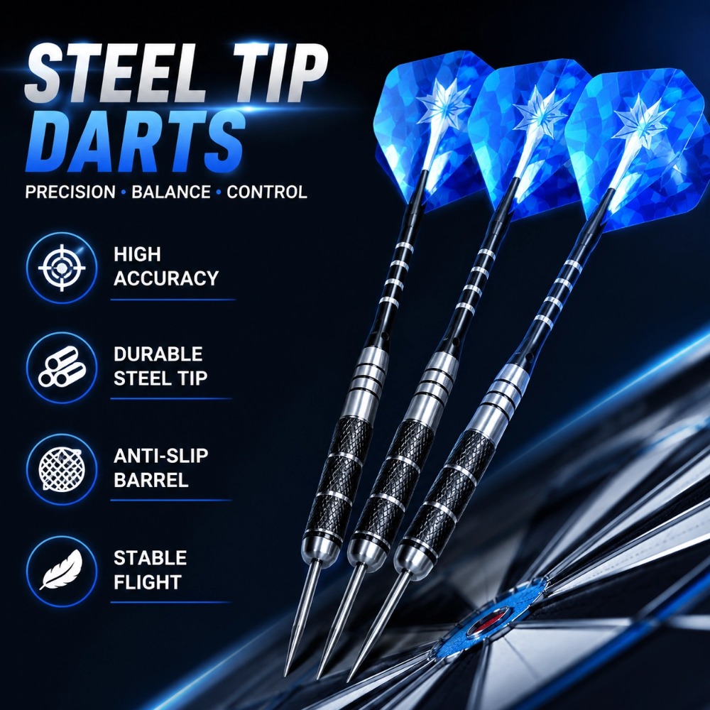 Limbo Game Set - 3-teiliges Set Wolframstahl-Spitzen-Darts 22g Professionelle Harte