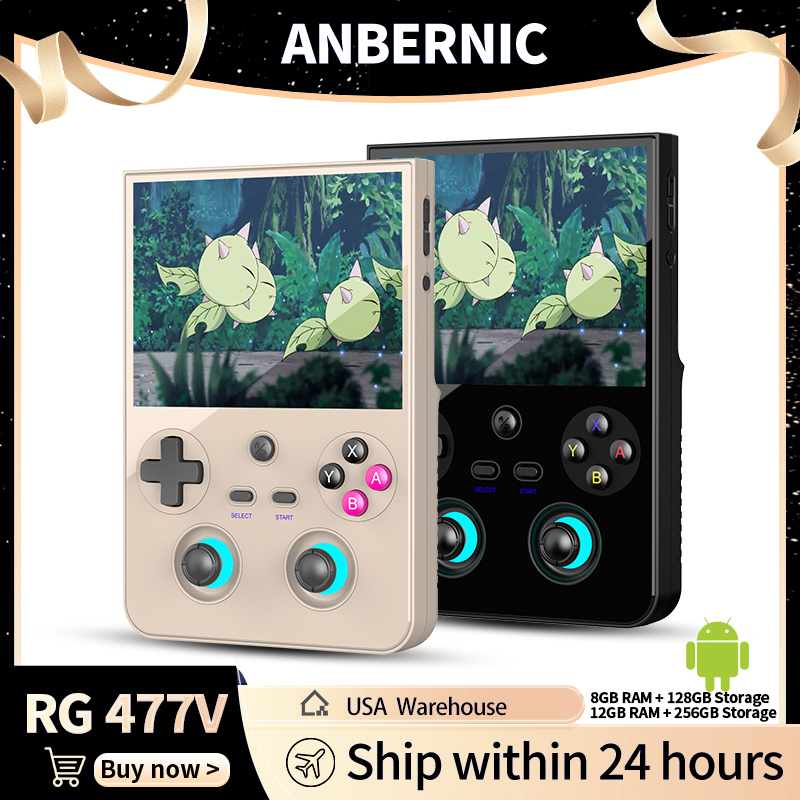 Party Games Download - ANBERNIC RG 477V Handheld-Spielkonsole 4,7-Zoll-Touchscreen Dimensity