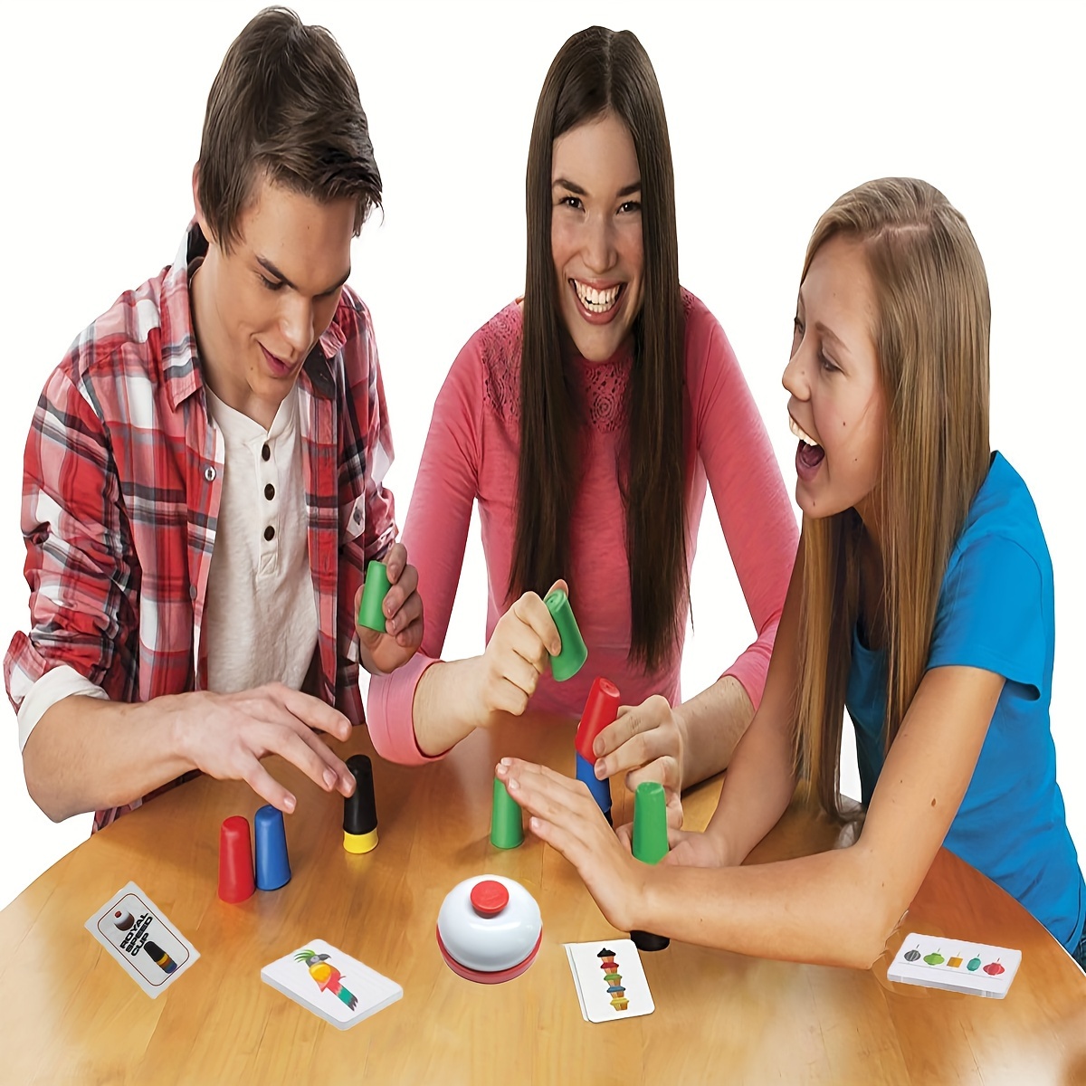 Quick Games Party - Stapelbecher-Schachbrett-Spiel: Schnelles Becher-Stapelspiel für drinnen/draußen –