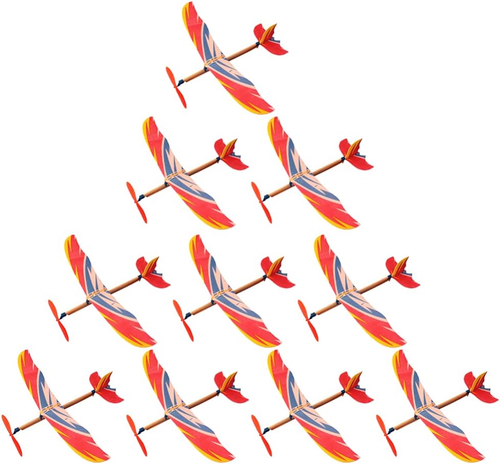 Party Games Kids Birthday - 5/10Pcs Gummiband Angetrieben Flugzeug Modell Segelflugzeuge