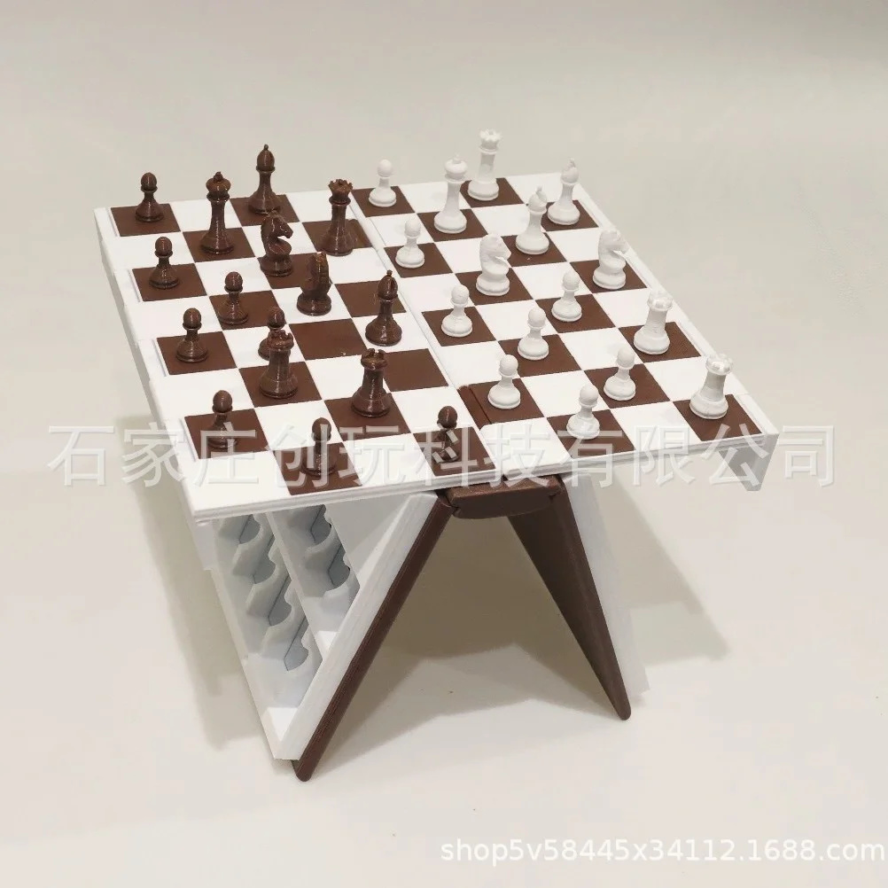 Book Party Games - 3D-gedrucktes Hangman-Brettspiel, faltbar, klassisches Tischspiel für