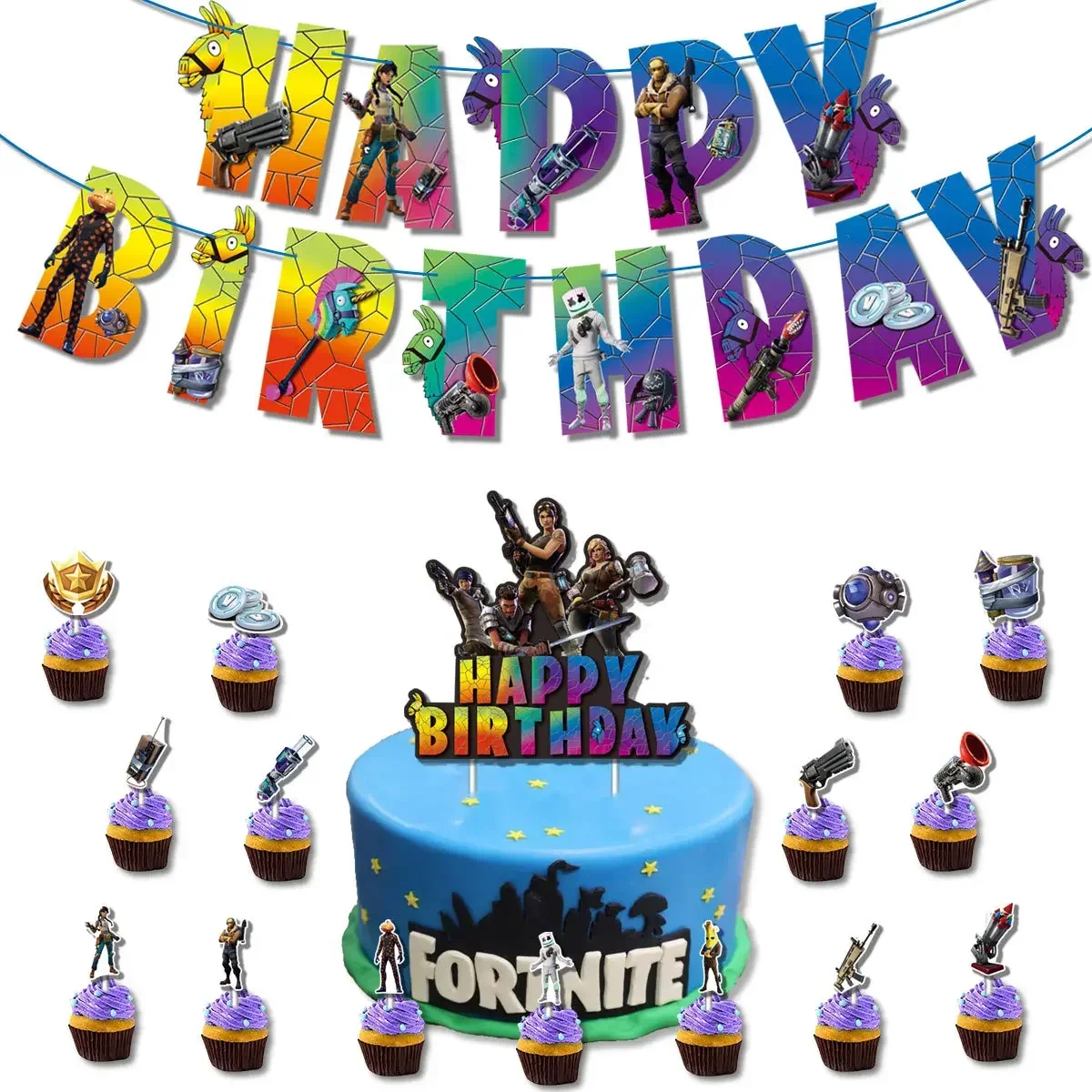 Heißes Fortnite-Themen-Set: DI – Party Games Kids Birthday Bewertung und Preis