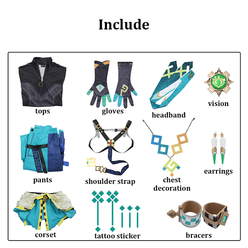Kinich Cosplay Genshin Impact  – Party Games Kit Bewertung und Preis